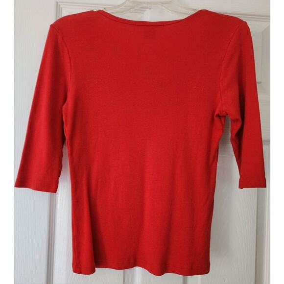 Sweater/Knit-Sanctuary Knits-Tangerine-Matching Rhinestones-Size MED - Picture 3 of 9